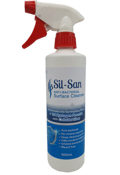 Sil-San 500mL Trigger Spray 3% Silver Stabilised Hydrogen Peroxide